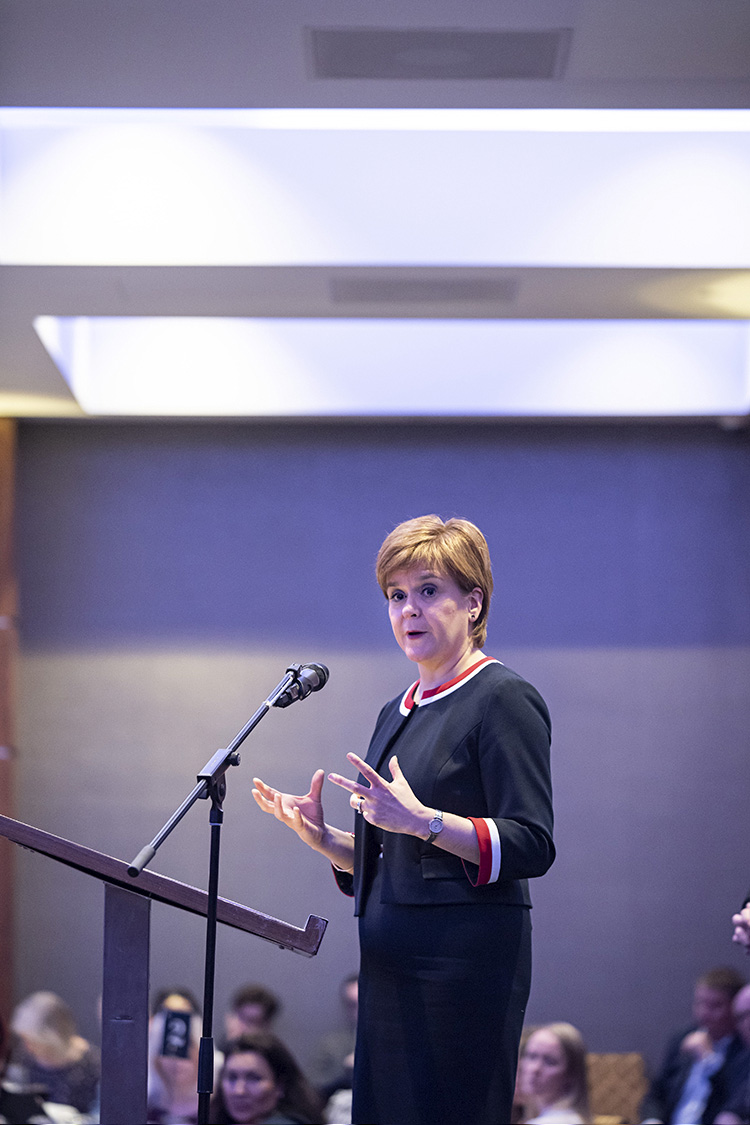 First Minister Nicola Sturgeon addresses Edinburgh Chamber of Commerce Members