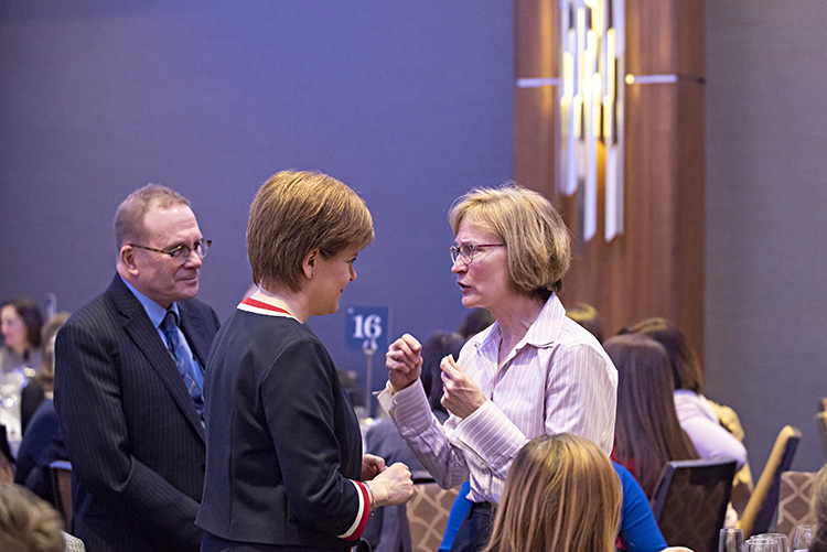 First Minister Nicola Sturgeon with Edinburgh Chamber of Commerce members