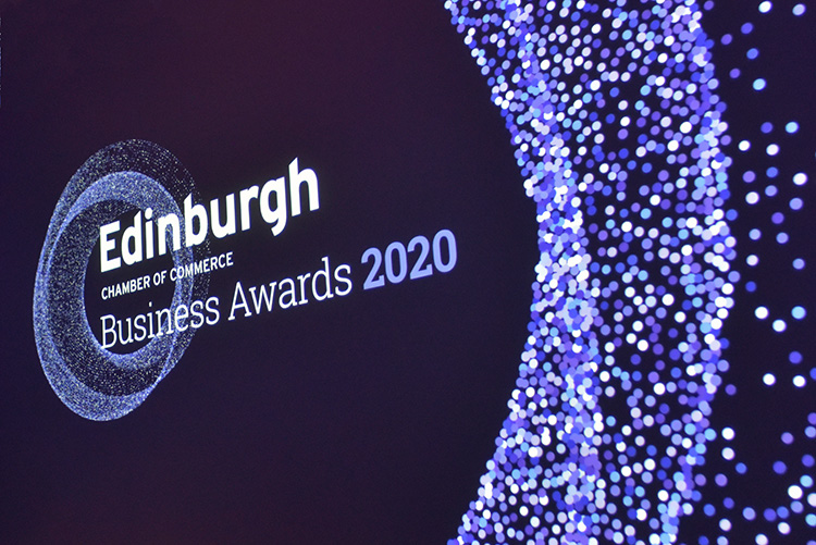 Edinburgh Chamber of Commerce Business Awards 2020, event photography at EICC