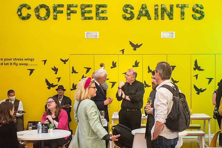 coffee saints cafe launch night, event photography in edinburgh