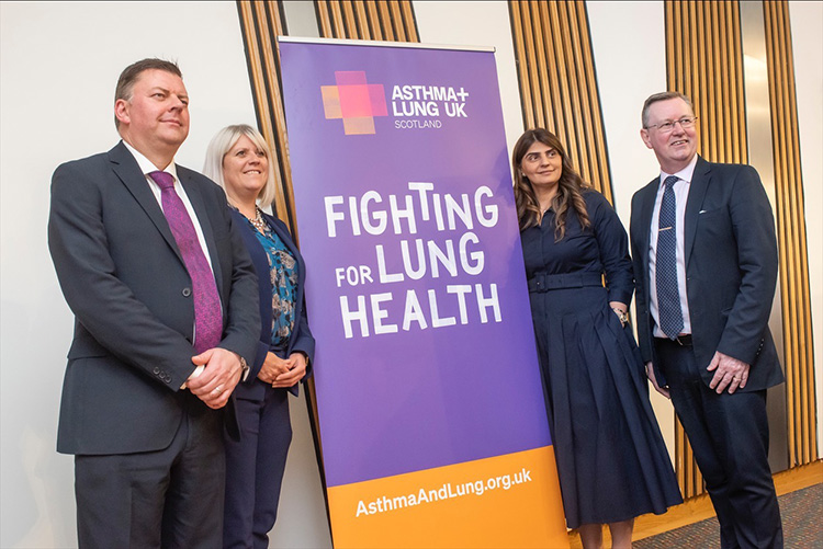 Asthma + Lung UK cross party MSP's at the Scottish Parliament