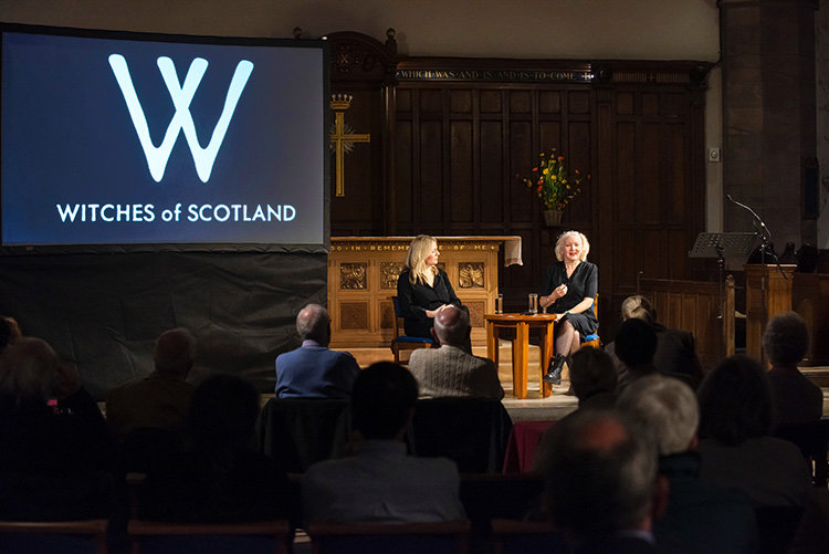 Witches of Scotland, Zoe Venditozzi and Claire Mitchell at the Festival of Science, Wisdom and Faith, Greyfriars Kirk events, event photography in Edinburgh