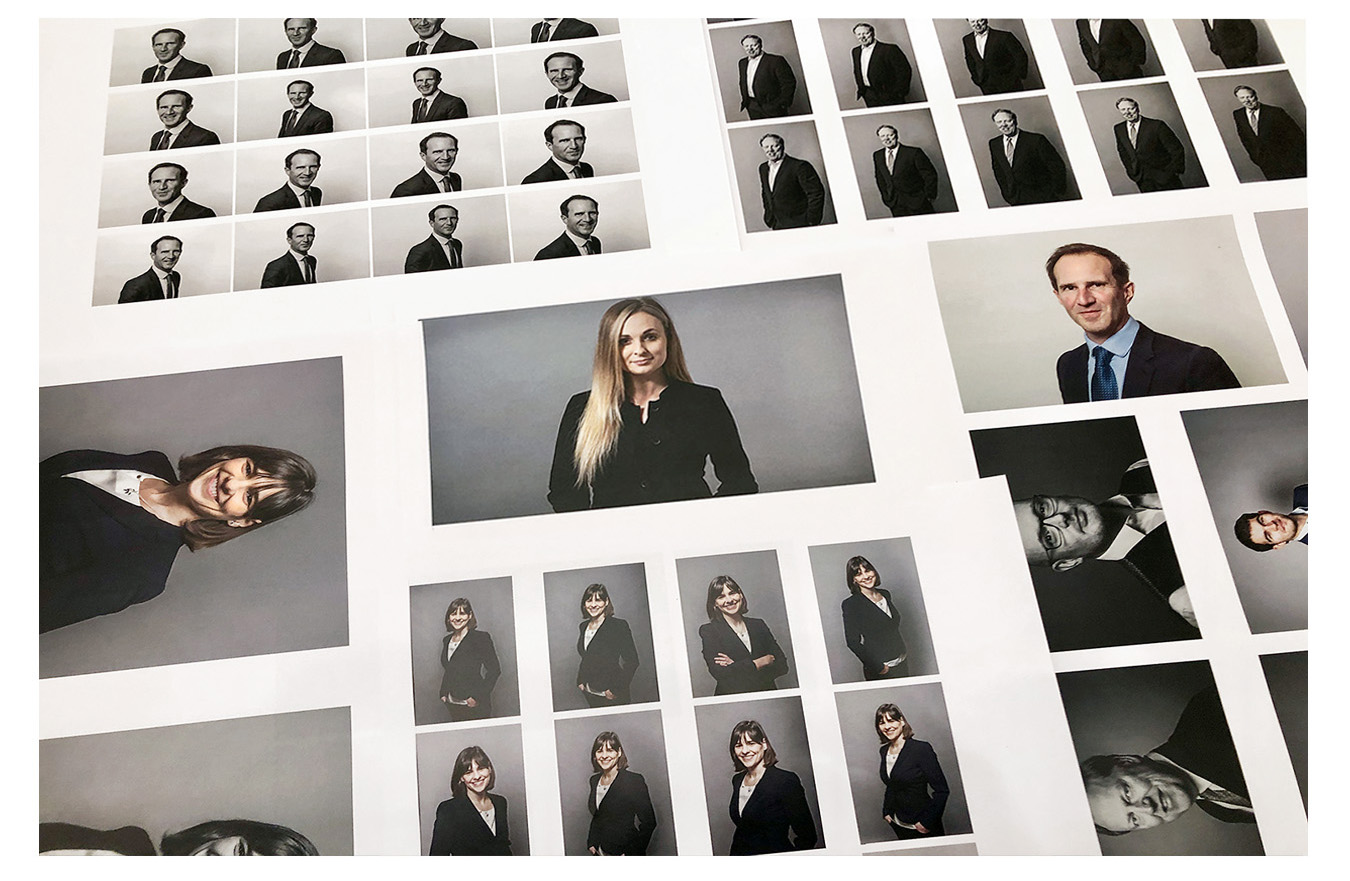 headshot and profile photography contact sheets