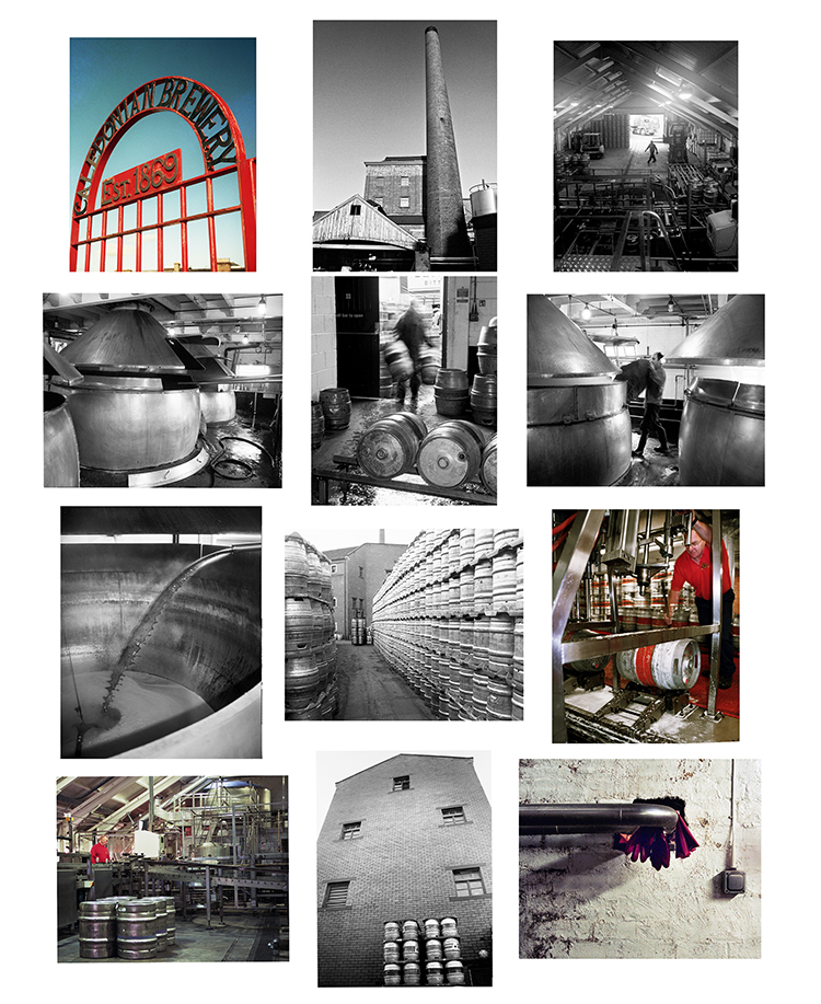 Caledonian Brewery, Edinburgh, archive working shots contact sheet, documentary film photography in Edinburgh