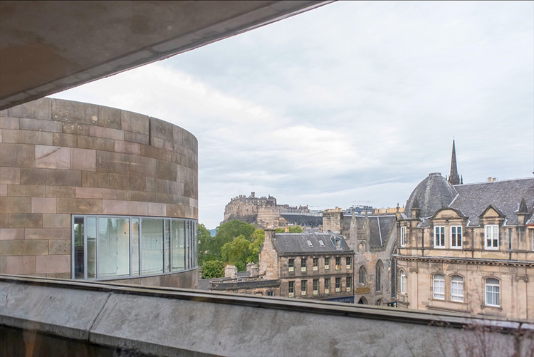 event photography in edinburgh, Edinburgfh Chamber of Commerce networking event in the National Museum of Scotland, view from the Rooftops event space at the National Museum of Scotland